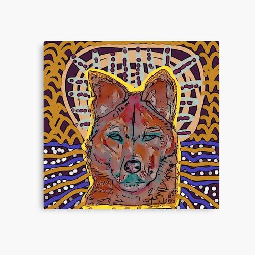 Canevas imprimer Dingo rêvant Impression sur toile Art Décoration Murale/ 40x50cm ou 40x40cm