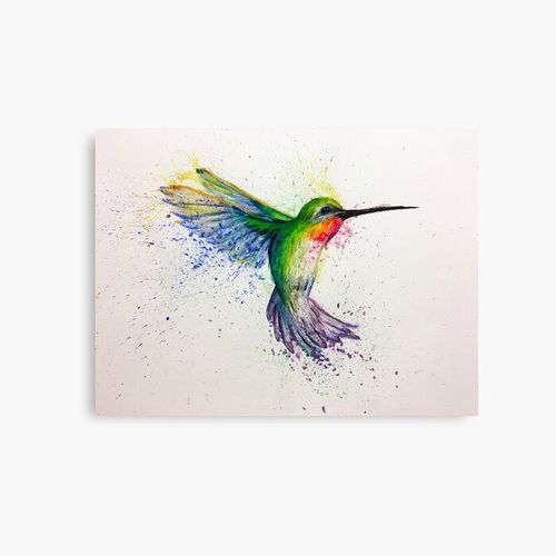 Canevas imprimer colibri Impression sur toile Art Décoration Murale/ 40x50cm ou 40x40cm