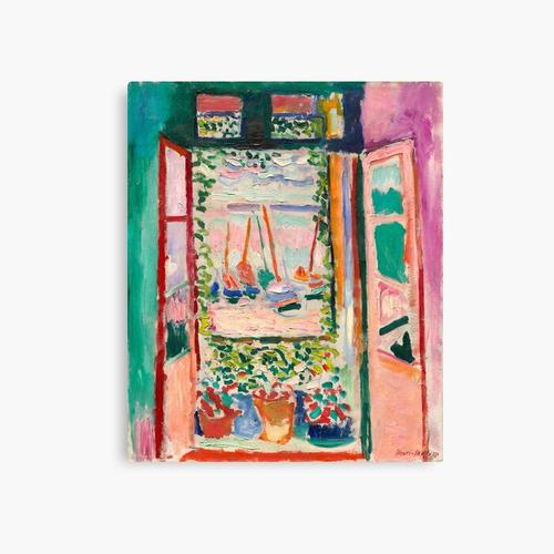 Canevas imprimer Henri Matisse Fenêtre Ouverte Plage Mer Impression sur toile Art Décoration Murale/ 40x50cm ou 40x40cm