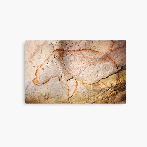 Canevas imprimer Ours des cavernes Chauvet 3 Impression sur toile Art Décoration Murale/ 40x50cm ou 40x40cm