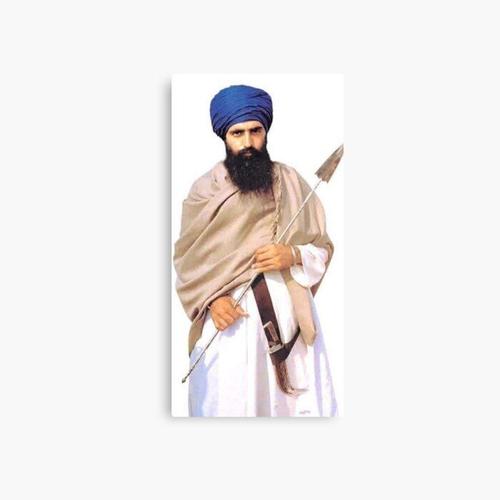 Canevas imprimer Sant Baba Jarnail Singh Bhindranwale Impression sur toile Art Décoration Murale/ 40x50cm ou 40x40cm