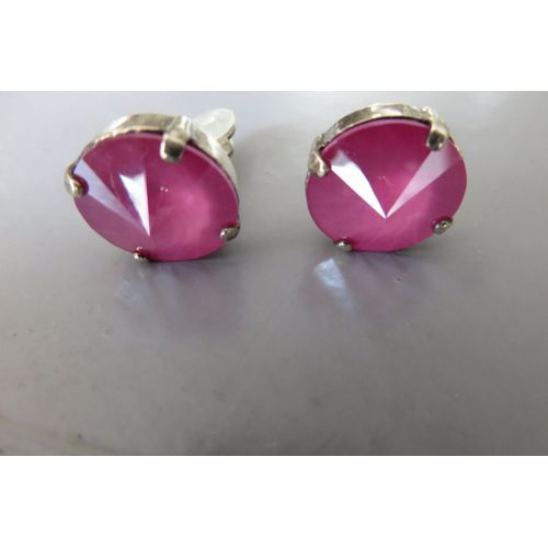 Boucles D'oreilles Clips Isabelle De Millery Rose