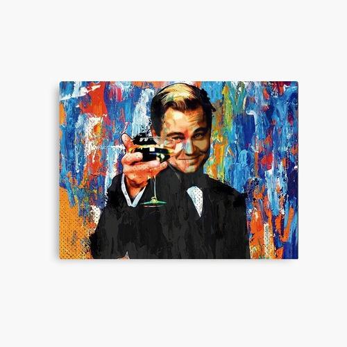 Canevas imprimer Leonardo Dicaprio, Gatsby le magnifique Impression sur toile Art Décoration Murale/ 40x50cm ou 40x40cm