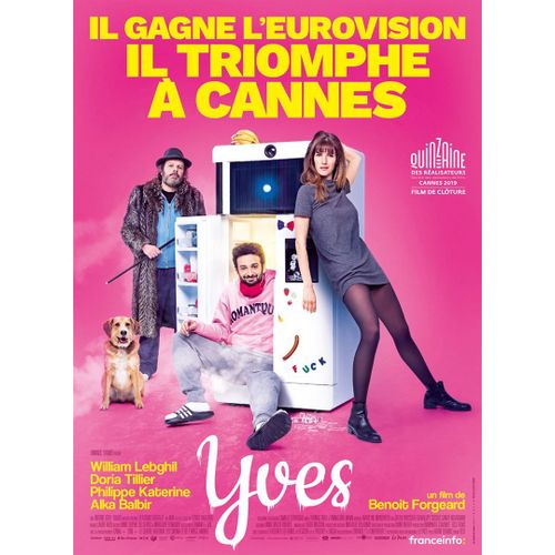 Yves - Véritable Affiche De Cinéma Pliée - Format 40x60 Cm - De Benoît Forgeard Avec William Lebghil, Doria Tillier, Philippe Katerine - 2019