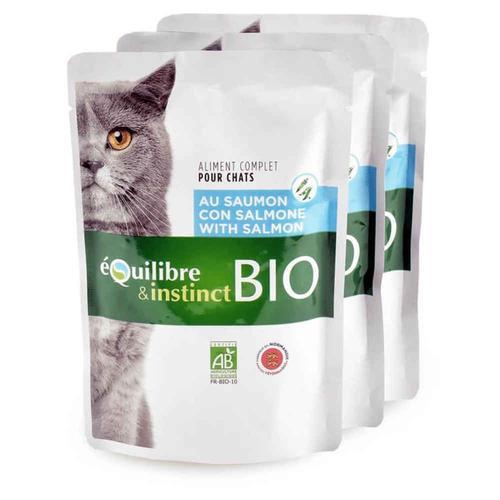 Équilibre & Instinct - Mitonné Bio Au Saumon Pour Chat - 100g