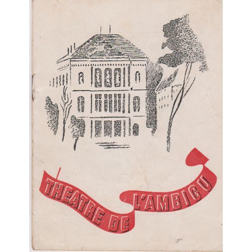 Programme "On Demande Un Ménage" Dédicacé Par Daniel Bruno, Ginette Baudin, Huguette Vergne, Roger-Til, Francis Beal, Jean Bouché, Marthe Sarbel