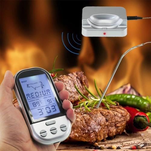 Thermomètre de Cuisine Numérique Sonde pour Cuisson, Viande, Barbecue, Four