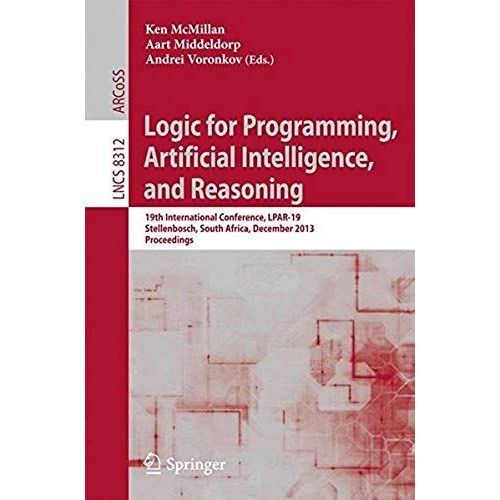 Logic For Programming, Artificial Intelligence, And Reasoning