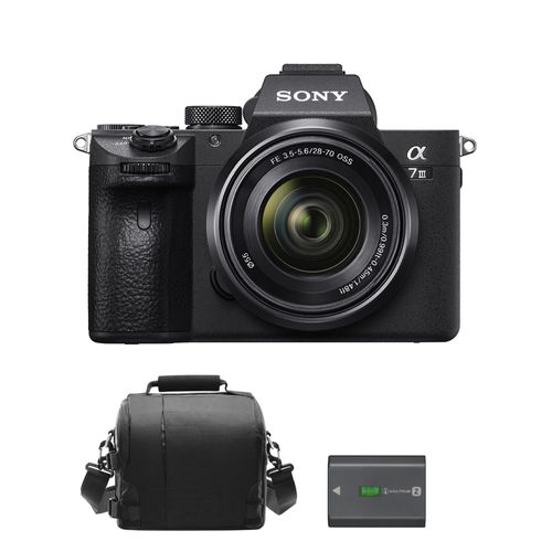 SONY A7 III hybride 24.2 mpix KIT SEL 28-70MM F3.5-5.6 OSS + Sac + NP-FZ100 Batterie