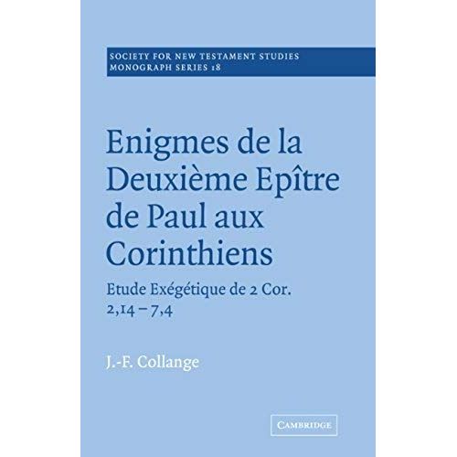 Enigmes De La Deuxieme Epitre De Paul Aux Corinthiens