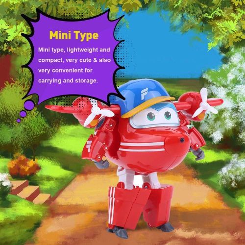 12cm Avion Jouet Animation Figure Articule Transformer Robot Avion Enfants Jouets (#2)