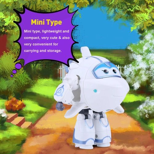 12cm Avion Jouet Animation Figure Articule Transformer Robot Avion Enfants Jouets (#4)