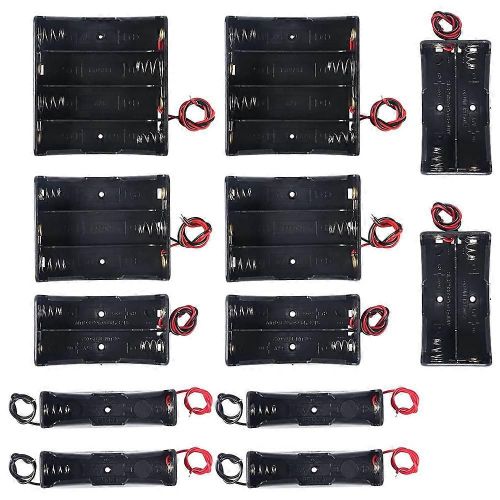 12pcs 18650 Ensemble De Support De Batterie Avec Botier De Support De Batterie En Fil 3.7v, 1/2/3/4 X 3.7v Series Diy Bat