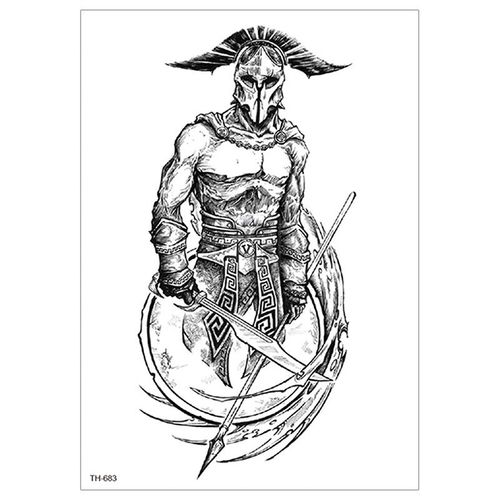 12pcs Autocollants De Tatouage Impermables Chevalier Guerrier Dieu De La Guerre Guan Yu Zhang Fei Autocollants De Tatouage De Transfert D'eau M5209