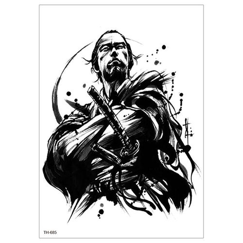 12pcs Autocollants De Tatouage Impermables Chevalier Guerrier Dieu De La Guerre Guan Yu Zhang Fei Autocollants De Tatouage De Transfert D'eau M6227