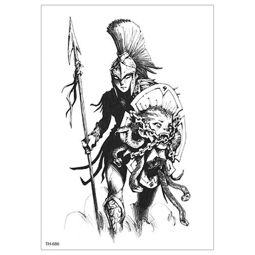 12pcs Autocollants De Tatouage Impermables Chevalier Guerrier Dieu De La Guerre Guan Yu Zhang Fei Autocollants De Tatouage De Transfert D'eau M6721