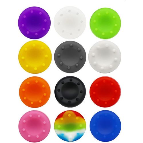 12pcs Remplacement Joystick Silicone Pour Ps5 Ps4, Housse Bouchon Protection Silicone Pouce Joystick Thumb Grip Thumbstick Cap Cover Pour Ps5 Ps4 Game Controllers.[E483]