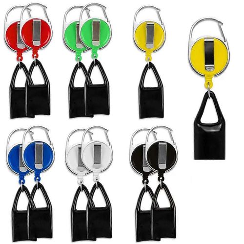 12pcs Support De Briquet Rtractable Porte-Cls Briquet Multicolore Porte-Cls Avec Clip Clas