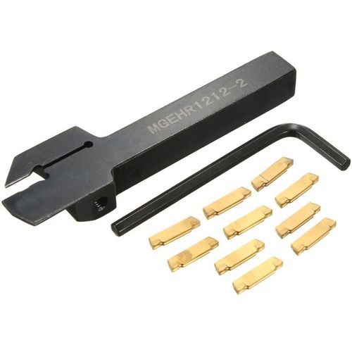 12x100mm Cnc Porte-Outil Tour  Mtaux Outil De Finition Semi-Finition Avec 10 Inserts Mgmn200