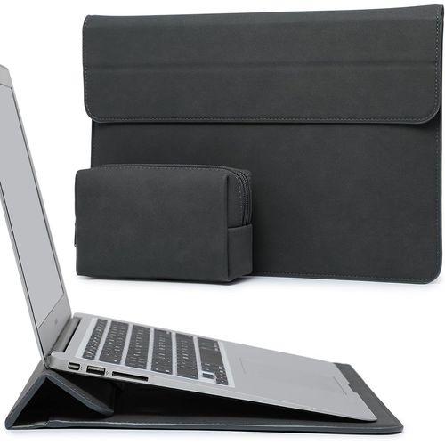 13,3-14 Pouces Housses Ordinateur Portable Sacoche Avec Fonction Stand Pour Macbook Pro 14 M4/M3/M2/M1 Pro/Max 2025-2021,Macbook Pro/Air 13,3,13,5-13,8 Surface Laptop,Hp Envy 13,Gris Sidral