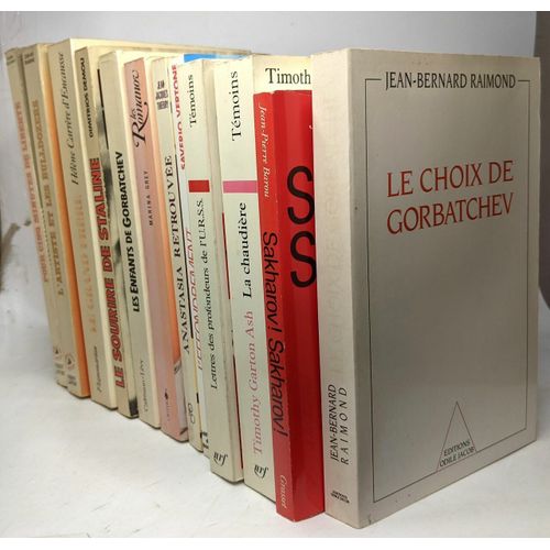 13 Livres Sur La Russie Et L'u.R.S.S. Anastasia Sakharov Les Romanov L'effondrement Lettres Des Profondeurs De L'u.R.S.S. Les Enfants De Gorbatchev La Chaudire Europe Centrale 1980-1990   de Delaunay Demou Garton Ash...  Format Broch 