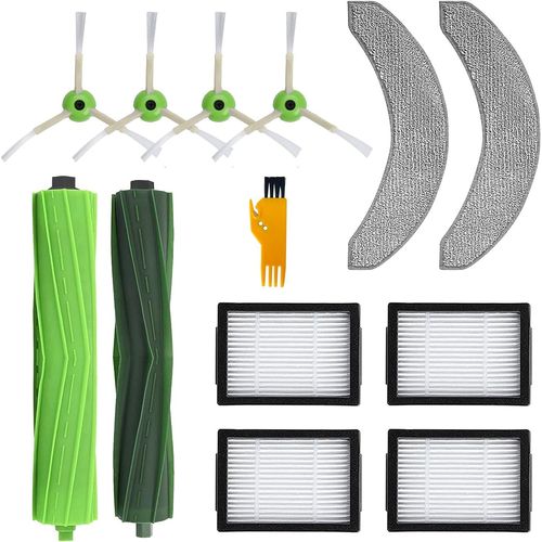 13-Teiliges Zubehr-Set, Ersatz Fr Roomba Combo J7+/J7Plus/J9+ Roboter-Staubsauger (Nur Fr J7), Nicht Fr J7, 2 Rollen, 4 Seitenbrsten, 4 Filter, 2 Wischtuch, 1 Reinigungsbrste[SSE7110272]