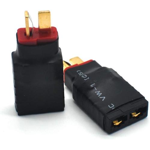 Deans T Plug Male Vers Traxxa Trx Femelle Adaptateur Sans Fils Connecteur De Batterie Rc 2 Adaptateurs