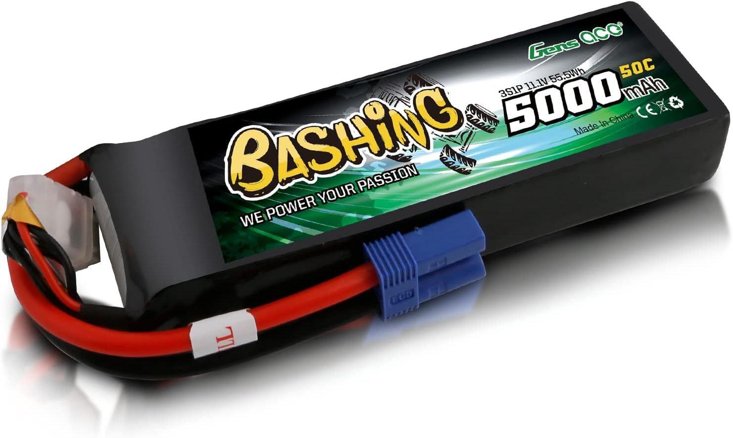 3s Lipo Batterie 5000mah 11,1v 50c 3s Bashing Rc Batterie Av...