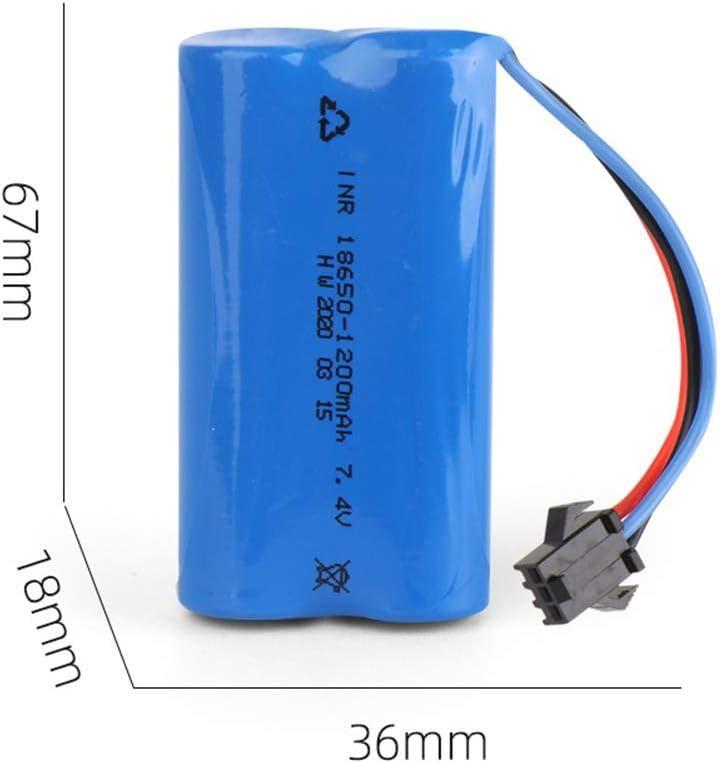 Batterie Rechargeable 7.4v 1200mah Rc Pour Modlisme De Voit... - 4