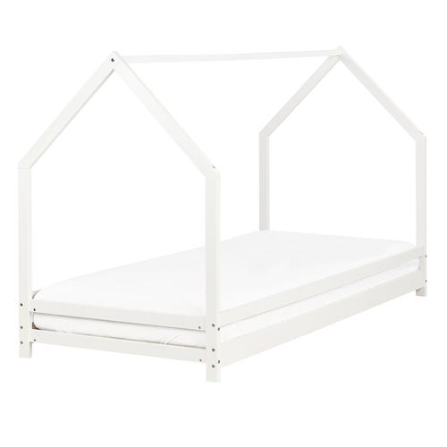 Lit Simple 90 X 200 Cm En Bois Blanc Appy