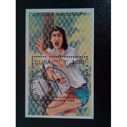 Timbre Cuba M I Bl 133 Vorhand (Coupe Davis) 1993 ( 14812 )