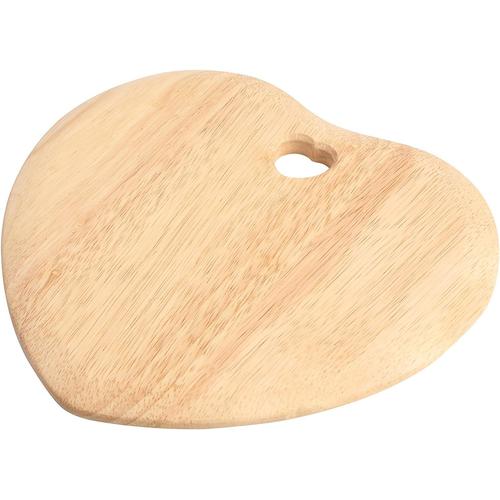 En Forme De C¿Ur En Forme De C¿Ur En Forme De C¿Ur Woodware Planche À Découper En Bois D'hévéa En Forme De C¿Ur Avec Trou Pour