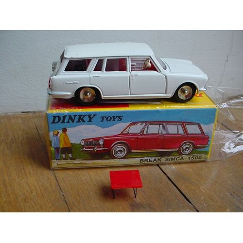 Dinky Toys Atlas Ref 507 Simca 1500 Break Blanc N:B-Dinky Toys