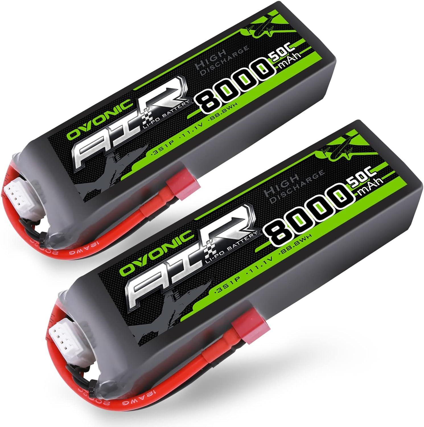 Batterie Lipo 3s 8000mah 50c 11.1v Avec Prise En T De Style ...