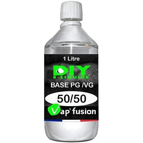 Base neutre - 1L- PG/VG - 50/50 - DIY E LIQUIDE - Vapfusion - Sans nicotine ni tabac