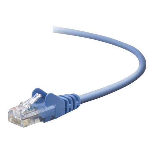 Belkin - Cordon de raccordement - RJ-45 (M) pour RJ-45 (M) - 1 m - UTP - CAT 5e - moulé, sans crochet - bleu - pour Omniview SMB 1x16, SMB 1x8; OmniView SMB CAT5 KVM Switch