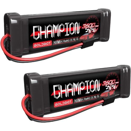 Batterie Rc Nimh 3600 Mah 8,4 V Compatible Avec Connecteur Traxcas Pour Voiture Radiocommandée, Bateau Radiocommandé, Connecteur-Générique