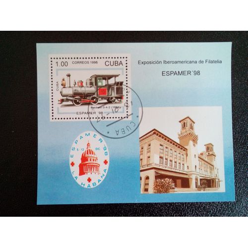Timbre Cuba Yt Bf 148 Baldwin 0-4-2 [Cuba 1884]) 1996 ( 14812 )