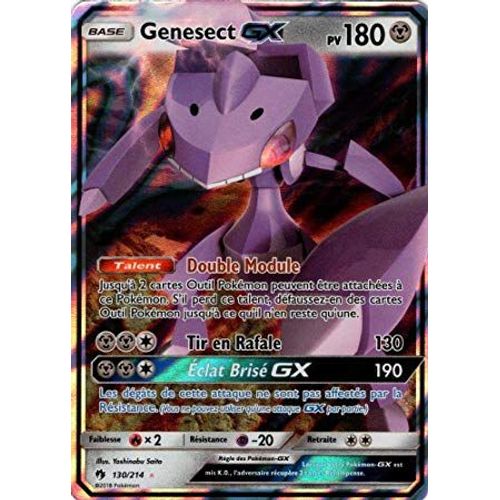 Genesect Gx 130/214 Tonnerre Perdu Sl8