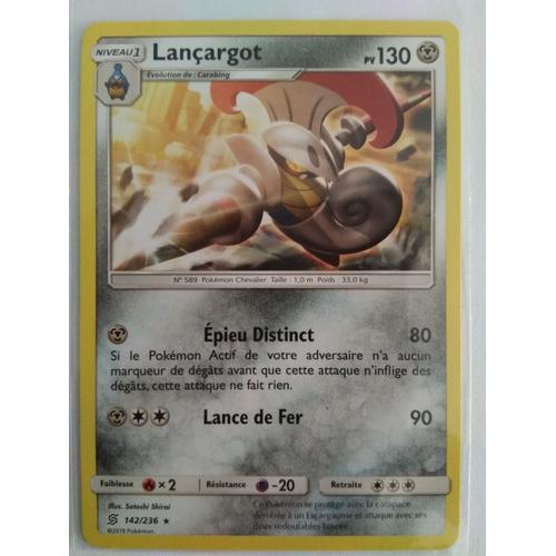 Carte Pokémon Française Rare 142 /236 Lançargot Harmonie Des Esprits