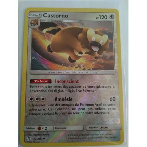 Carte Pokémon Française Reverse 172 /236 Castorno Harmonie Des Esprits