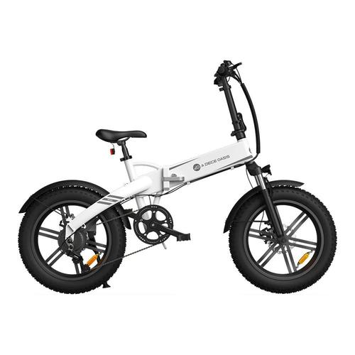 Vélo Électrique Pliant Ado Beast 20f - Moteur 250w Batterie 36v14.5ah Assisté Autonomie 120km Freins À Disque Hydrauliques - Blanc