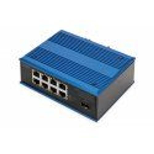 Digitus Commutateur Poe Réseau Gigabit Ethernet 8 Ports, Industriel,
