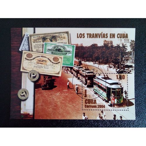 Timbre Cuba Yt Bf 187 Trolleys 2004 ( 14812 )