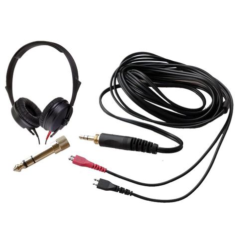Câble HD 25 Lite DJ avec adaptateur de 6,35 mm compatible avec les casques Sennheiser HD 224 420 520, HD 600 650, HD25 HD 25-1 HD25-1 II HD25-13 HD25-C