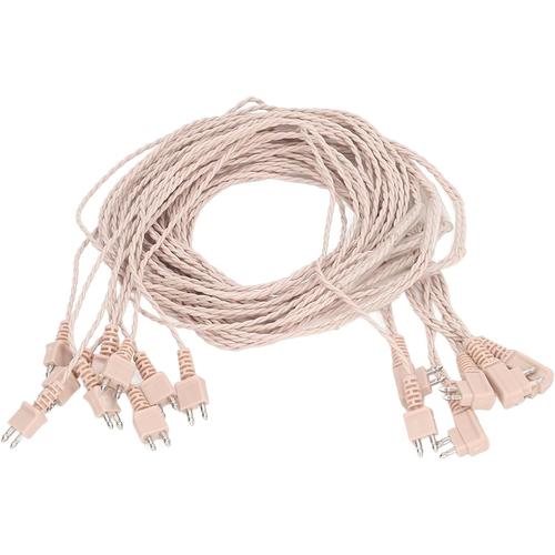 Câble Adaptateur D'aide Sonore pour Double écouteur, 5pcs Câble Adaptateur D'aide Sonore Câble Récepteur D'amplificateur de Son à 2 Broches pour Appareil à Double écouteur