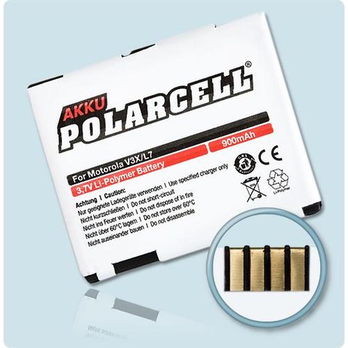 Batterie Li-Polymer 3,7 V 900 Mah / 3,33 Wh Haut De Gamme Pour Motorola Slvr L9 - Garantie 1 An - De Marque Polarcell®