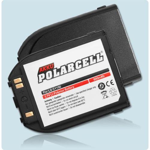 Batterie Li-Polymer 3,7 V 800 Mah / 2,96 Wh Haut De Gamme Pour Lg C1150 - Garantie 1 An - De Marque Polarcell®
