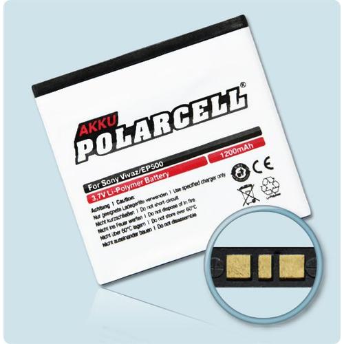 Batterie Li-Polymer 3,7 V 1200 Mah / 4,44 Wh Haut De Gamme Pour Sony Ericsson Live With Walkman (Wt19i) - Garantie 1 An - De Marque Polarcell®