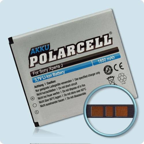 Batterie Li-Ion 3,7 V 1850 Mah / 6,85 Wh Haut De Gamme Pour Sony Xperia J (St26i) - Garantie 1 An - De Marque Polarcell®